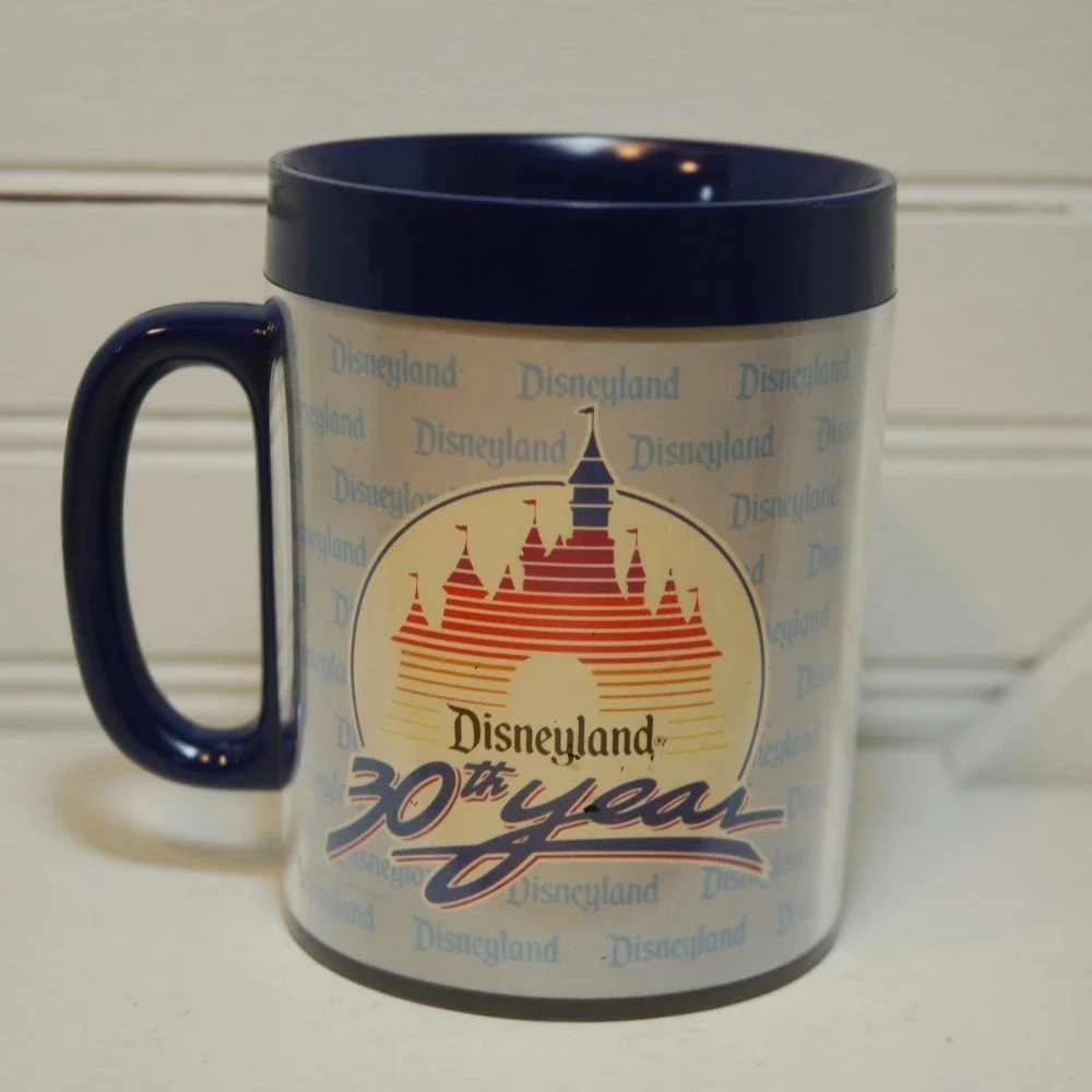 Vintage ThermoServ Disneyland 30th Anniversary‎ Plastic Cup MUG Disney 1985
